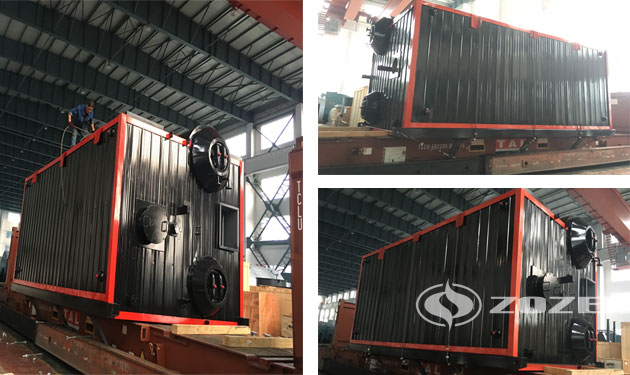 40 tph SZS gas fired water tube boiler project Turkmenistan