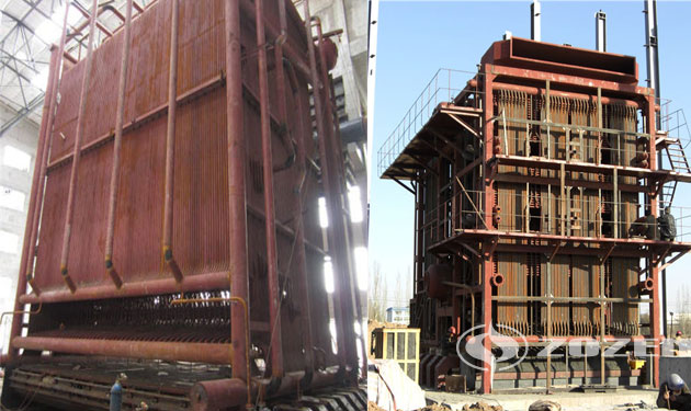 46 MW DHL angular pipe water heating boiler project