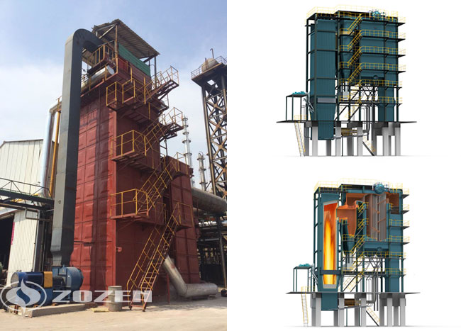 35 tons circulating fluidized bed coal-fired steam boiler