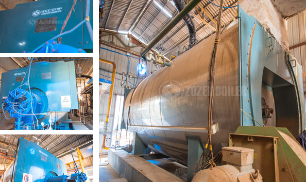 4 tph WNS oil-fired fire tube boiler project for construction industry