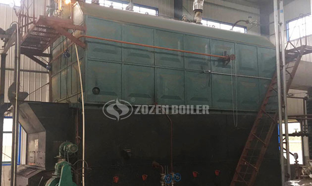 10 tph SZL biomass fired water tube boiler project