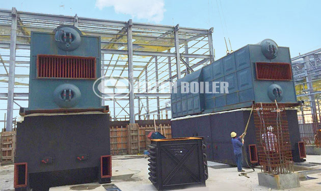 15 tph SZL biomass fired water tube boiler project