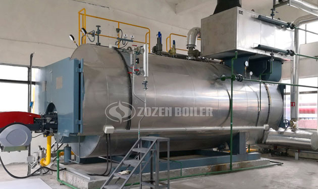 8 tph WNS condensing gas fired boiler project